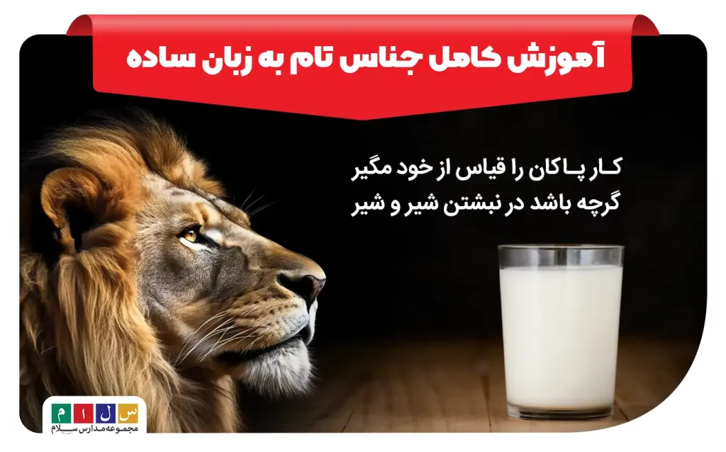 آموزش کامل جناس تام به زبان ساده با مثال شیر و شیر