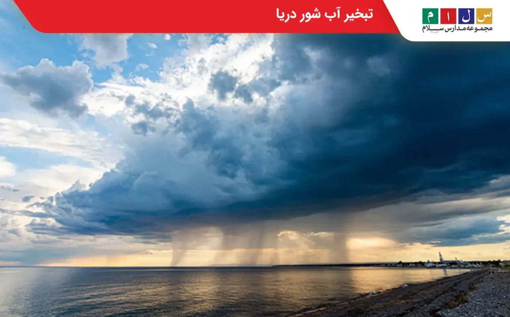تبخیر آب شور دریا و نقش آن در چرخه آب و بارش