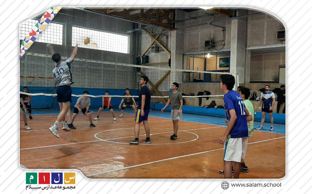 گزارش تصویری از تمرینات تیم والیبال دبیرستان سلام تجریش