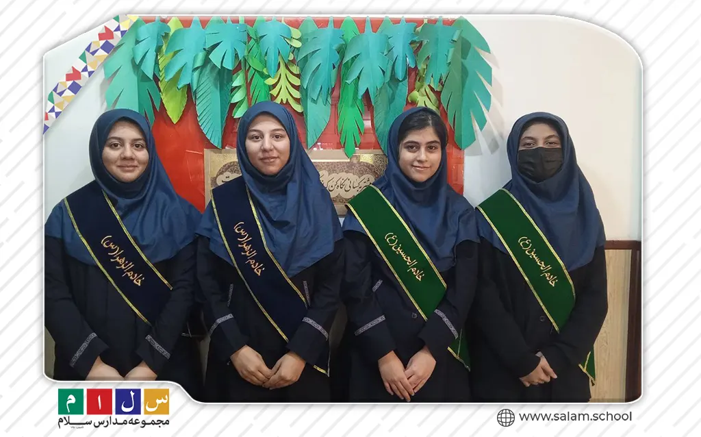 برگزاری مراسم معنوی زیارت عاشورا در دبیرستان دخترانه سلام رسالت