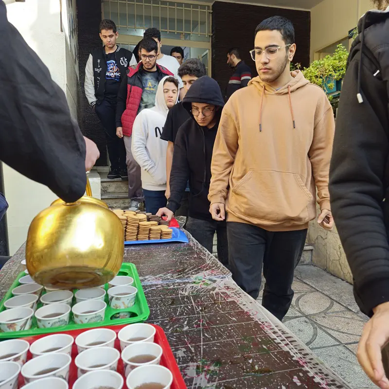 گزارش تصويرى زنگ توسل و پذيرائى صبحانه در دبيرستان سلام نجمالثاقب