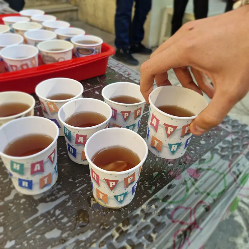 گزارش تصويرى زنگ توسل و پذيرائى صبحانه در دبيرستان سلام نجمالثاقب