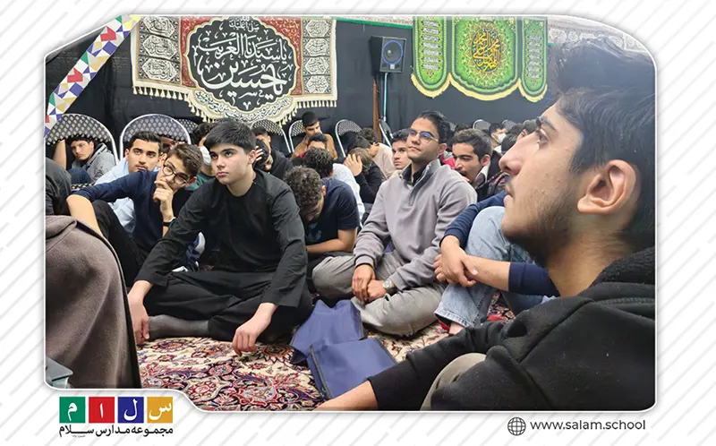 مراسم عزادارى شهادت حضرت صديقه طاهره سلام الله عليها در دبيرستان سلام نجم الثاقب