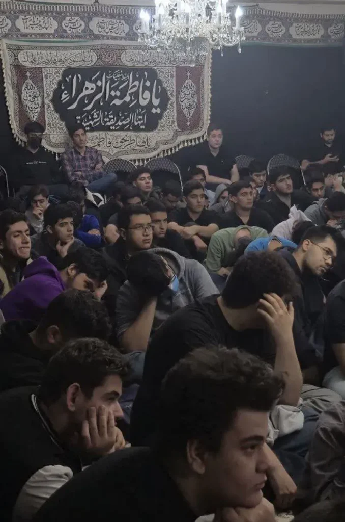 مراسم عزادارى شهادت حضرت صديقه طاهره سلام الله عليها در دبيرستان سلام نجم الثاقب