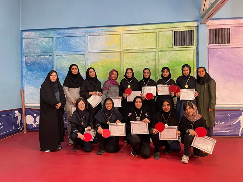 افتخارآفرینی خانم عسل همتی؛ مقام اول انفرادی تنیس روی میز در منطقه ۳