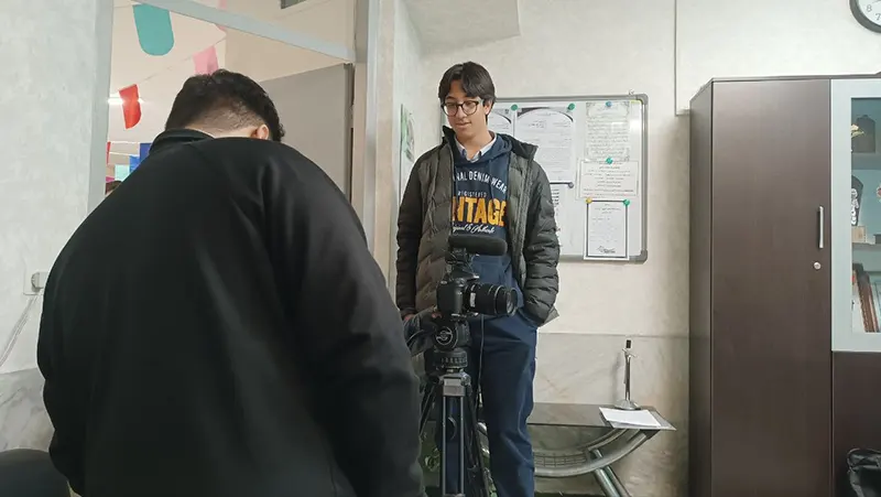 ساخت فیلم کوتاه توسط دانشآموز مظاهری نیا برای شرکت در جشنواره اسوه حسنه