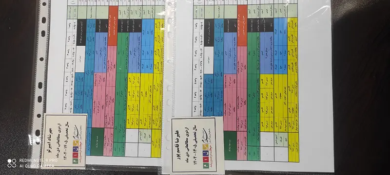 آماده سازی برنامه و بسته های مطالعاتی ویژه دانش آموزان پایه دوازدهم دبیرستان سلام شهید زین الدین