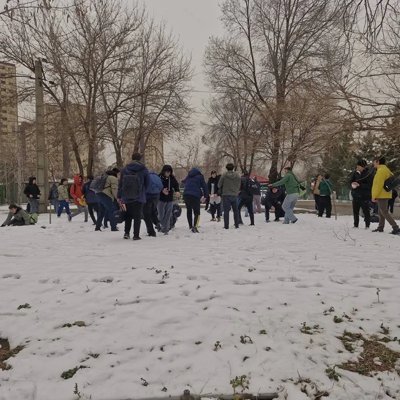 اردوی تفریحی زمستانی برفبازی دبیرستان سلام نجمالثاقب