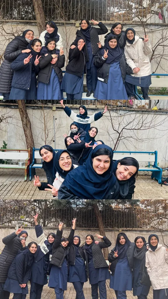 اردوی مطالعاتی کنکور 1405 در هوای برفی دبیرستان دوره دوم دخترانه سلام ونک
