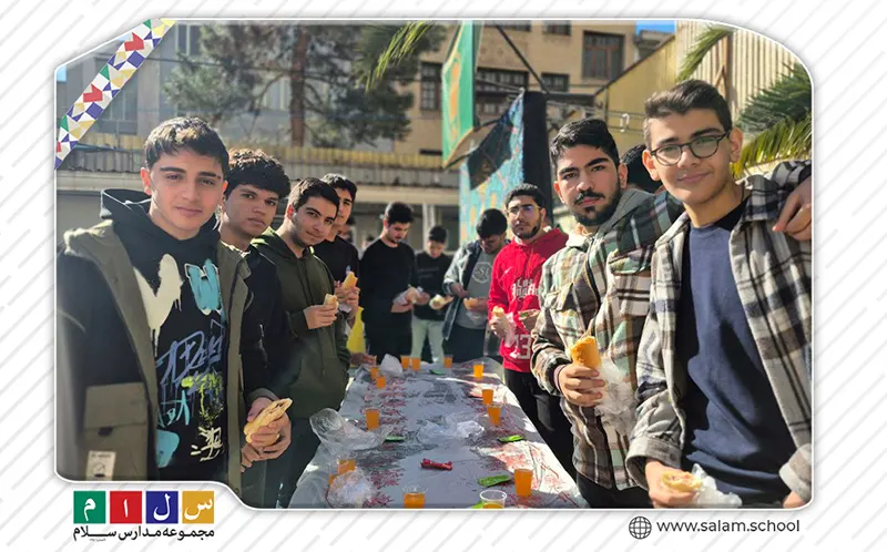 مراسم جشن ولادت و برپایی موکب ولادت حضرت علی‌اکبر (ع) در دبیرستان سلام نجم‌الثاقب