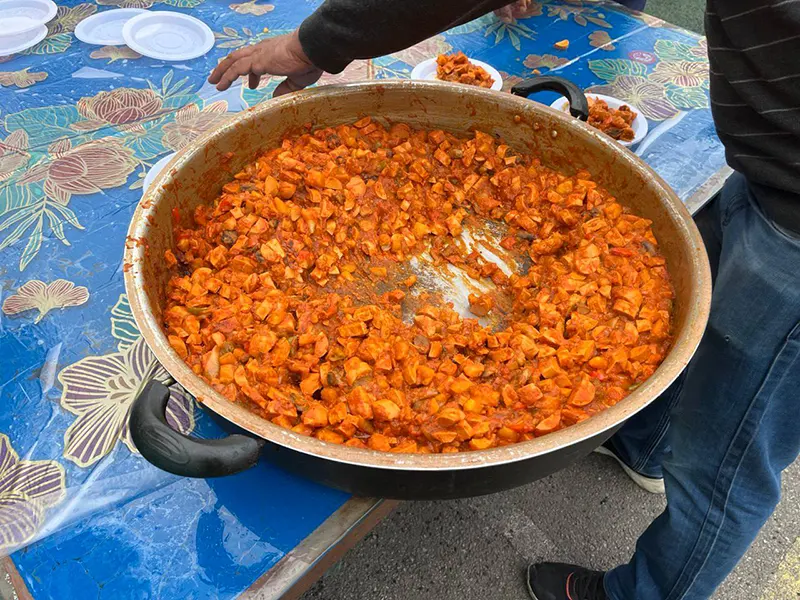 پذیرایی عصرانه اردوی مطالعاتی دی ماه پایه دوازدهم دوره ۲۲ در دبیرستان سلام تجریش
