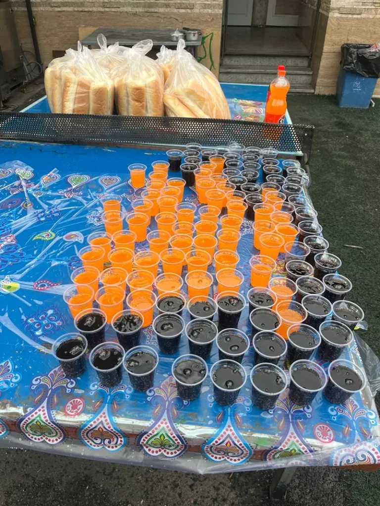پذیرایی عصرانه اردوی مطالعاتی دی ماه پایه دوازدهم دوره ۲۲ در دبیرستان سلام تجریش