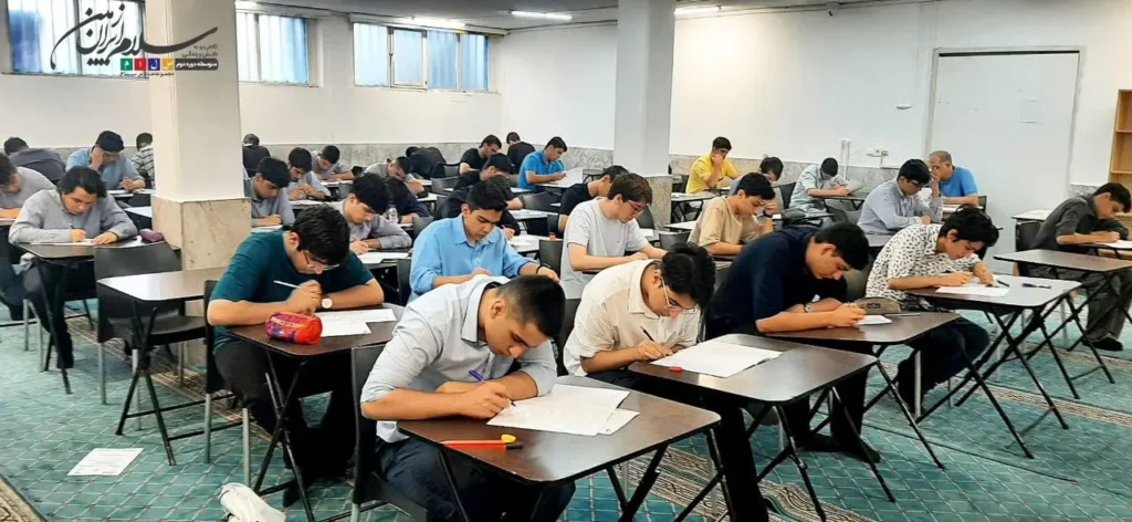 گزارش تصویری اولین آزمون جامع مدارس برتر دبیرستان سلام ایران زمین