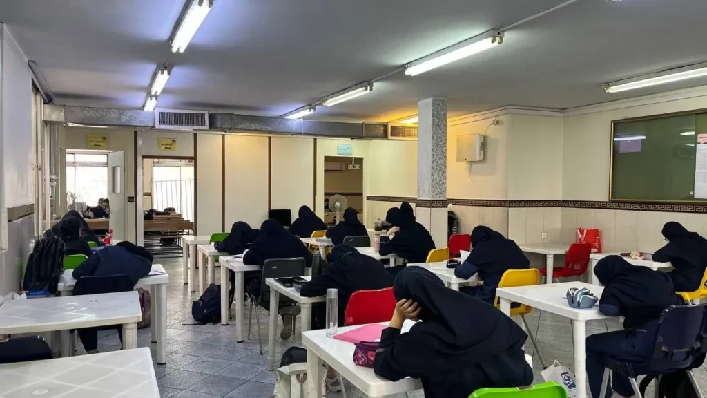 گزارش تصویری اردوی مطالعاتی کنکور ۱۴۰۶ در دبیرستان دخترانه سلام ونک