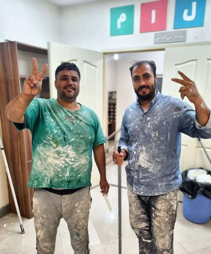 آمادهسازی و زیباسازی دبیرستان سلام شهید زینالدین برای آغاز سال تحصیلی